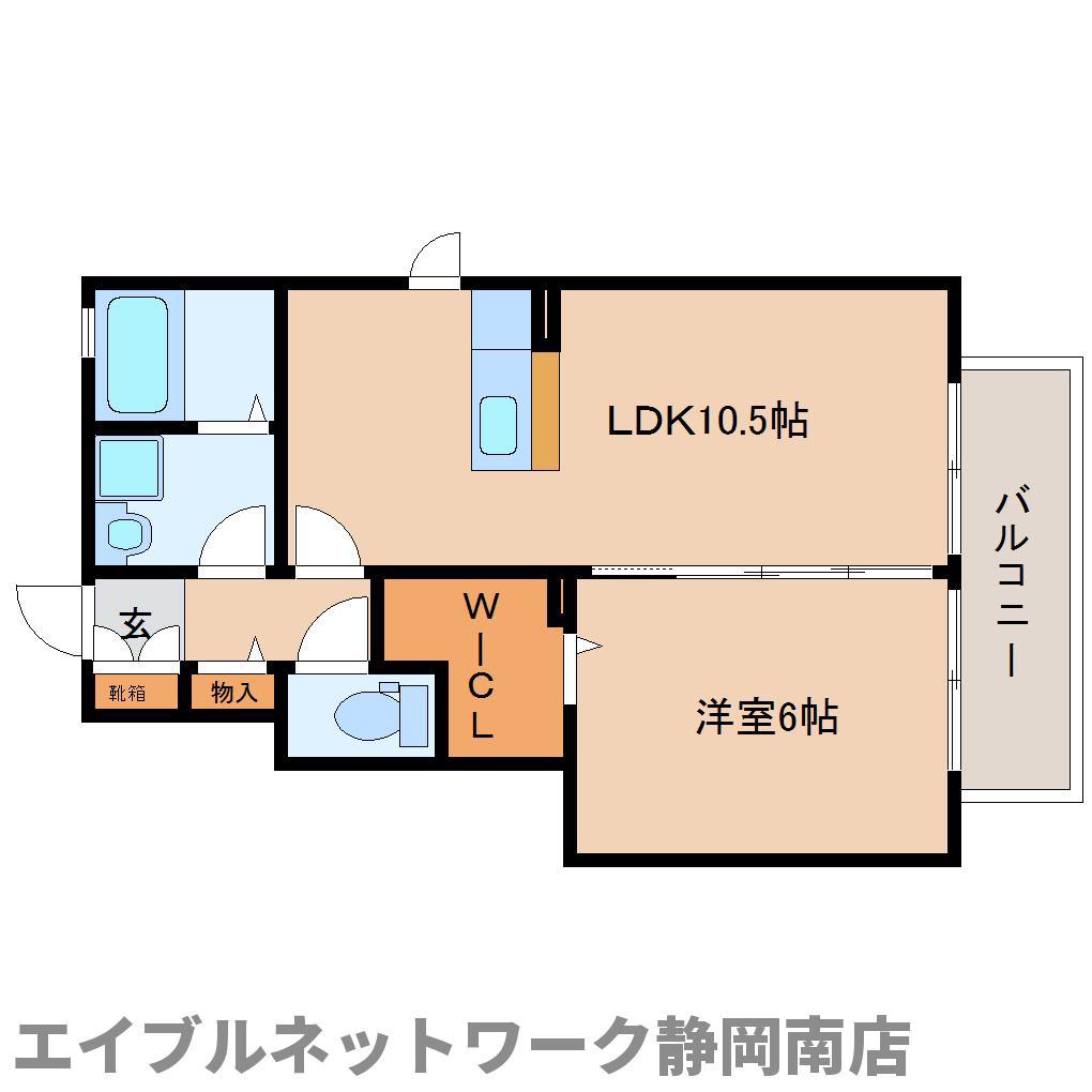 ウィンクルムII(1LDK/1階)の間取り写真