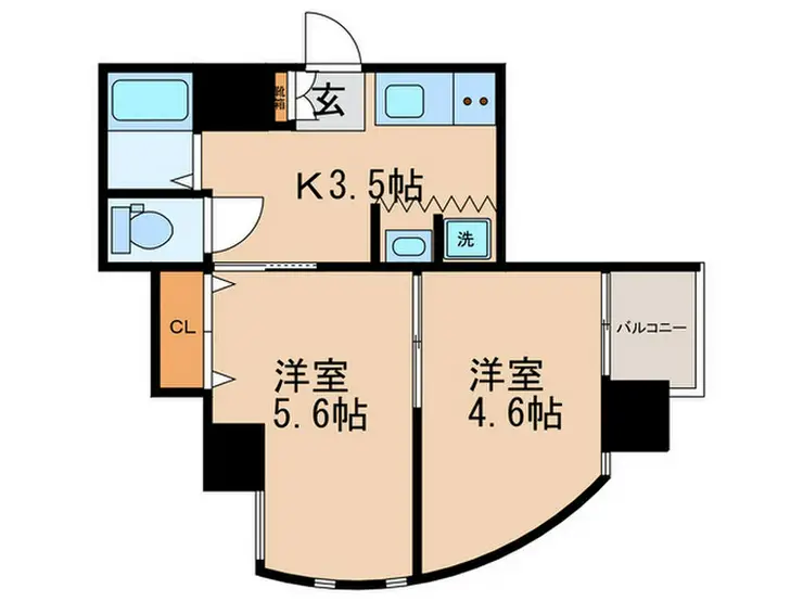 ノバ川崎本町 8階階 間取り