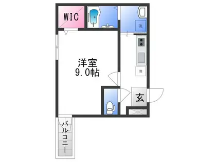 フジパレス高井田III番館(1K/1階)の間取り写真