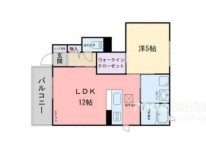 フォレストイン田尻A(1LDK/1階)の間取り写真