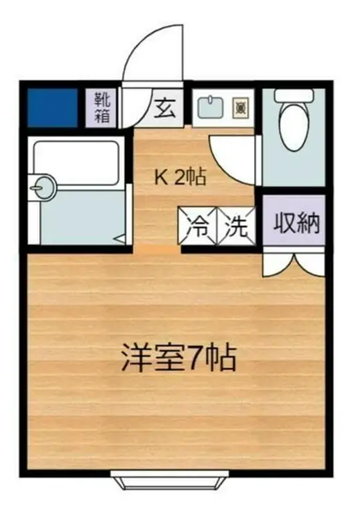 シャレー多摩川 1階階 間取り
