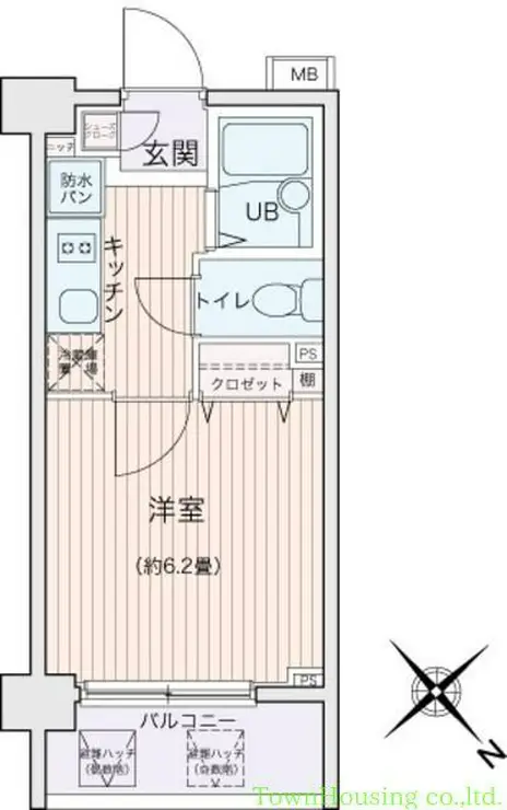 エコロジー都立大学レジデンス 6階階 間取り