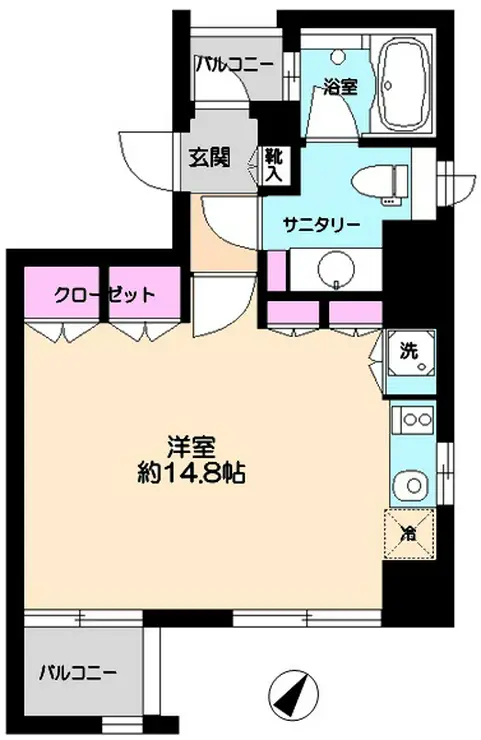 CATS原宿 4階階 間取り