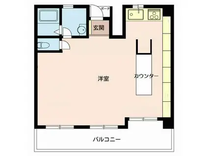 フレンドM東山(ワンルーム/3階)の間取り写真