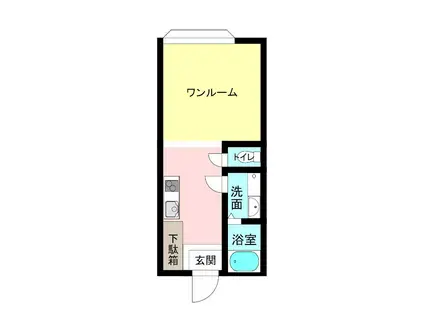 吹上ステーション(ワンルーム/2階)の間取り写真