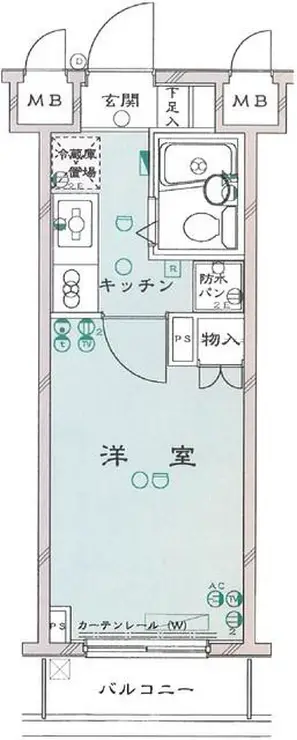 ルーブル千歳船橋 4階階 間取り