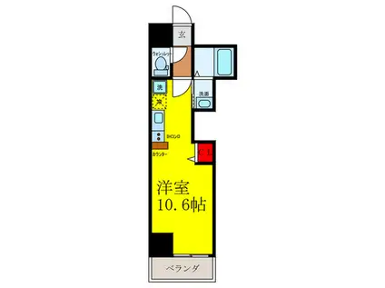 ONLYONE栄本町(ワンルーム/8階)の間取り写真