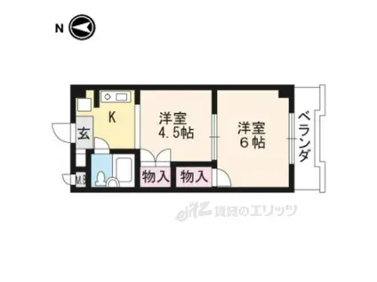 グランパニエ(1DK/3階)の間取り写真