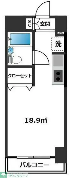伊勢原七番館 9階階 間取り