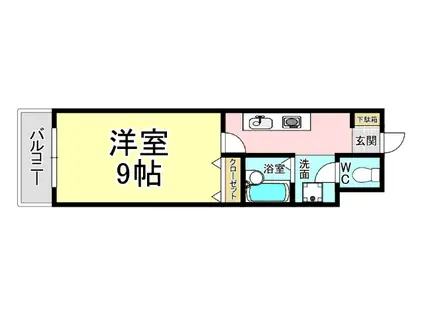 PAYSAGEASO(1K/7階)の間取り写真