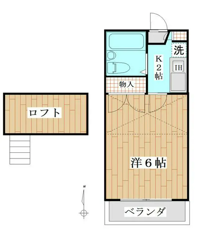 コンフォート東海岸 2階階 間取り