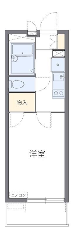 リモーネ6(1K/3階)の間取り写真