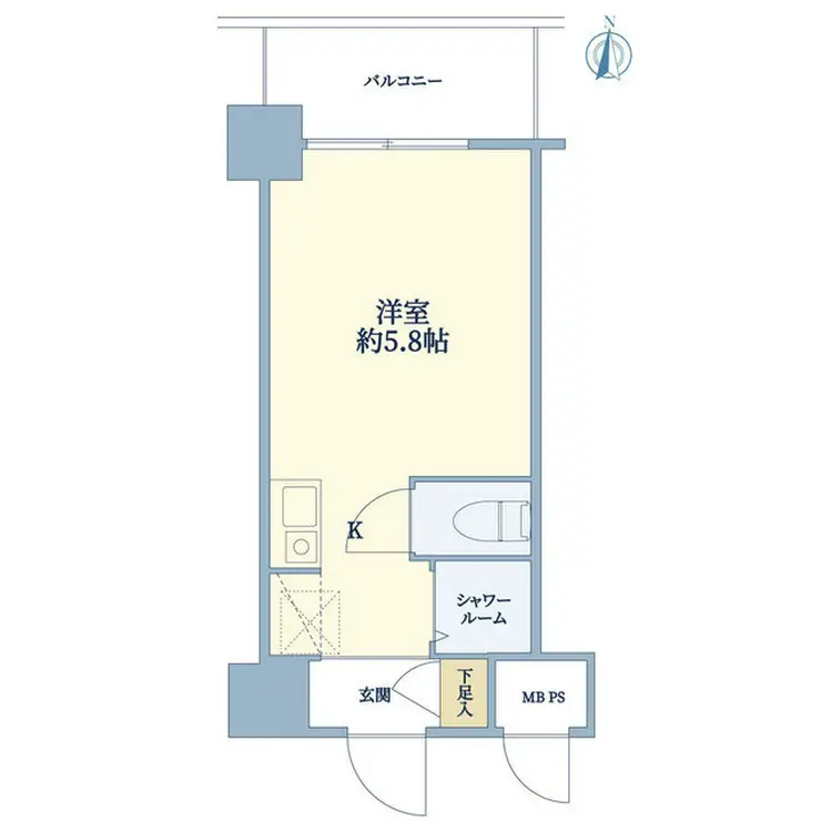 クリオ新子安ファースト 5階階 間取り