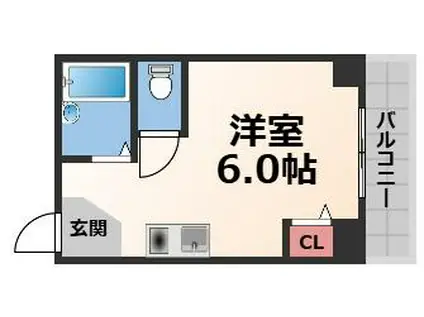 EST横沼(ワンルーム/2階)の間取り写真