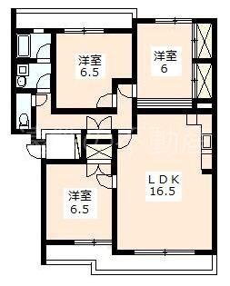 クレッセント佐鳴台(3LDK/2階)の間取り写真