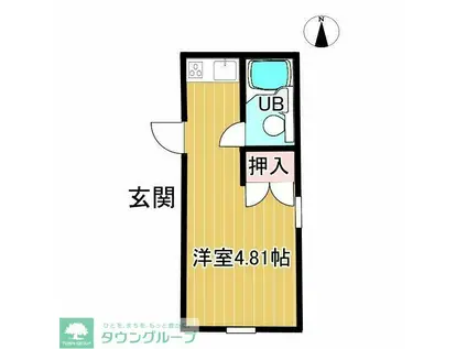 フォルトゥーナ荻窪(ワンルーム/2階)の間取り写真