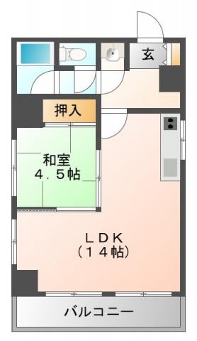 コアロード桃山台(1LDK/5階)の間取り写真
