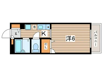 パークビレッジ大倉山(1K/2階)の間取り写真
