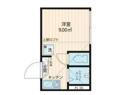 LUXST(ワンルーム/1階)の間取り写真