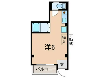 辻マンション(ワンルーム/1階)の間取り写真