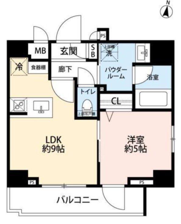 GRAND CONCIERGE 恵比寿(1DK/3階)の間取り写真