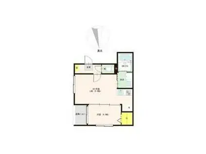 NEST TOMIZAWA(1LDK/3階)の間取り写真