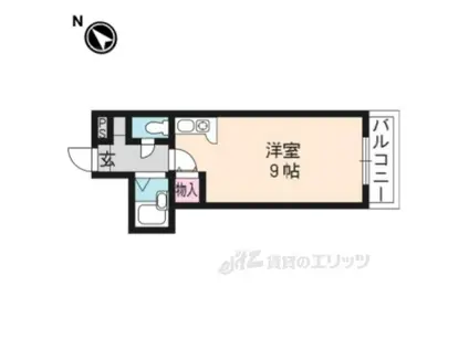 グランドールワタナベⅠ(1K/1階)の間取り写真