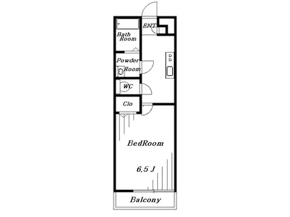 グレイス稲毛(1K/2階)の間取り写真