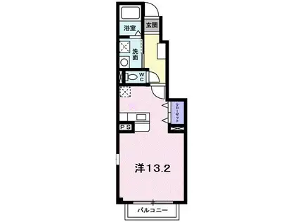 アート・メゾン(ワンルーム/1階)の間取り写真