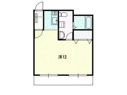 メゾンドグッピー(1K/3階)の間取り写真