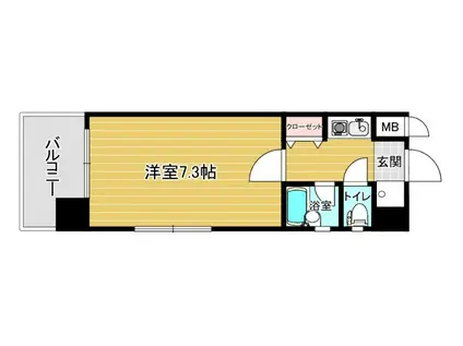 リファレンス東公園II(1K/8階)の間取り写真