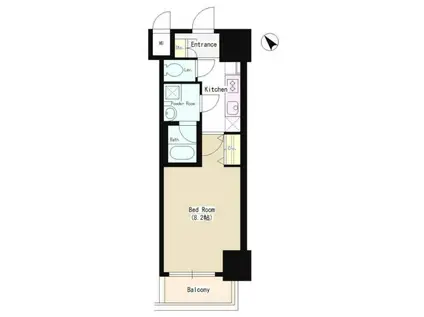 ドールマウスキャッスル(1K/9階)の間取り写真