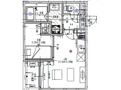 JACK KOYOIII(1LDK/1階)の間取り写真