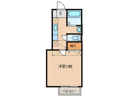 アヴァンセ高砂(1K/2階)の間取り写真