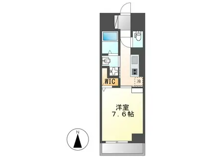 ホワイトメゾン新栄(1K/10階)の間取り写真