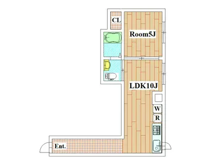 CORTILE中延(1LDK/1階)の間取り写真