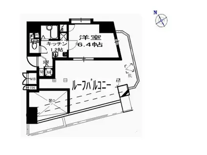 KDXレジデンス元浅草(1K/13階)の間取り写真
