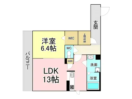 ブライト・グッド・メゾン明和(1LDK/2階)の間取り写真