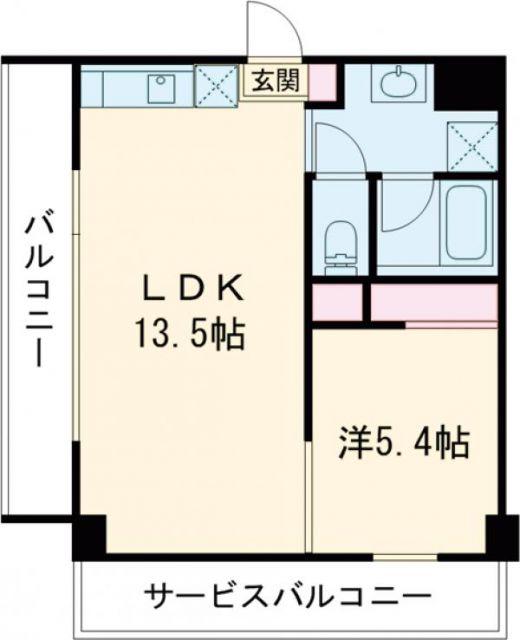 グランリーオ(1LDK/9階)の間取り写真