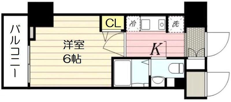 N-STAGE 三郷(1K/12階)の間取り写真
