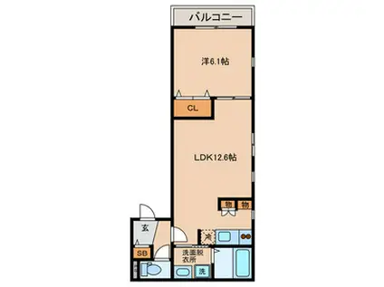 MAISON DE ECLATANT(1LDK/3階)の間取り写真