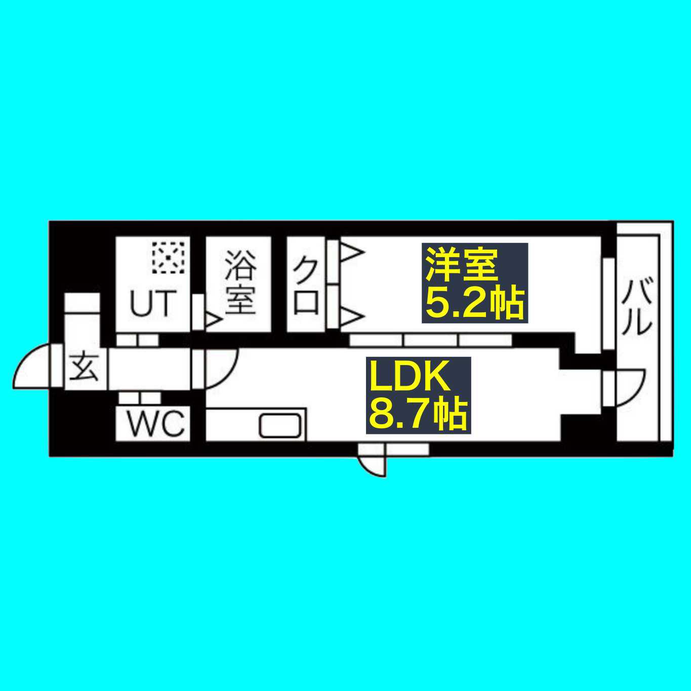 CASA LUCIA(1LDK/4階)の間取り写真
