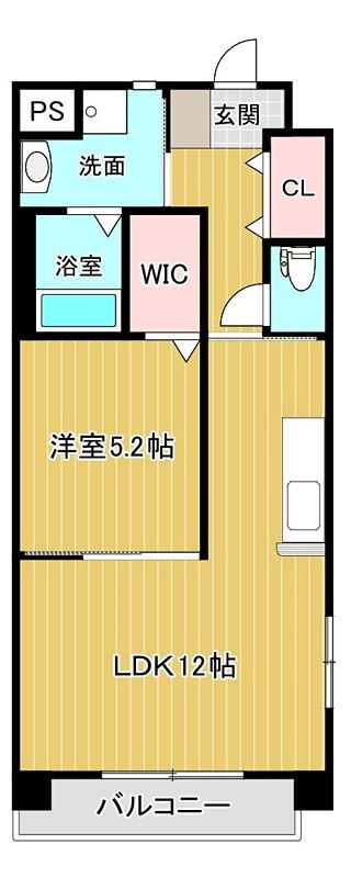 フォルシュ(1LDK/3階)の間取り写真