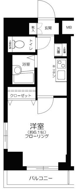 ハーモニーレジデンス駒込(1K/8階)の間取り写真