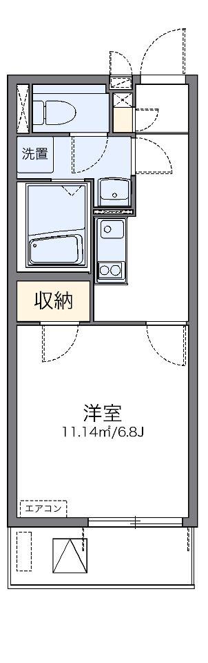 レオネクストたまき(1K/4階)の間取り写真