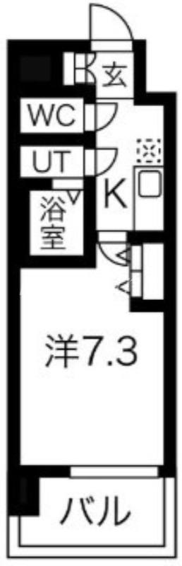 LIVIAZ SHIN-OSAKA CIEL(1K/7階)の間取り写真