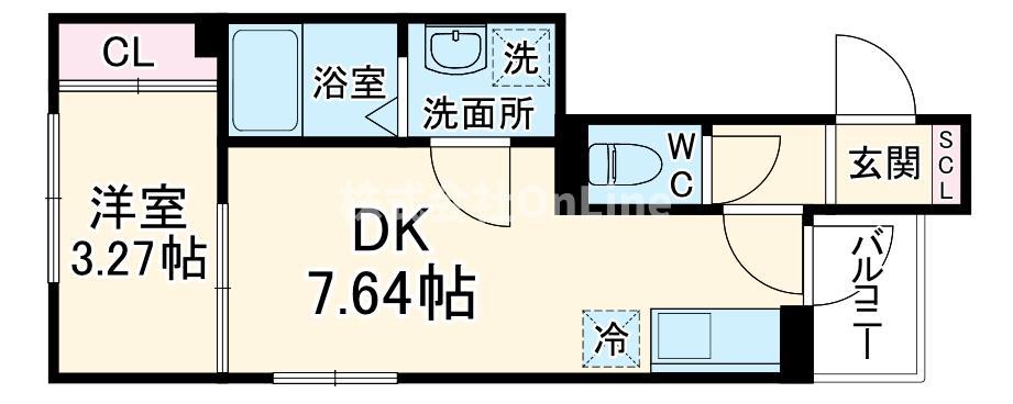 リブレメゾン弥刀I(1DK/1階)の間取り写真