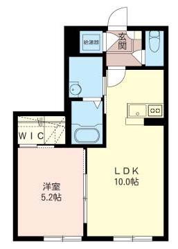クラヴィエ矢切(1LDK/1階)の間取り写真
