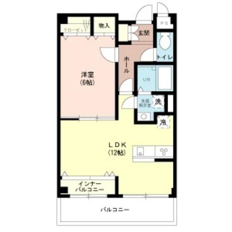 グラウィスII(1LDK/2階)の間取り写真