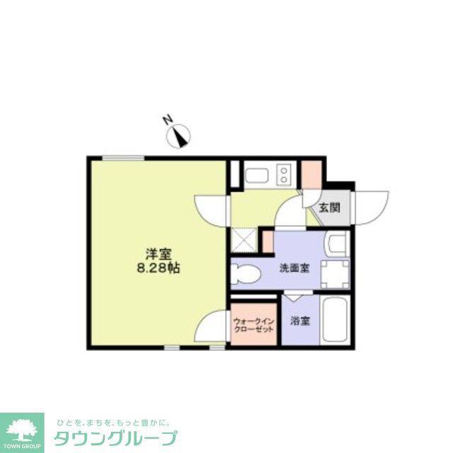 THE RESIDENCE ICHIGAYADAIMACHI(1K/2階)の間取り写真